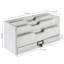 Solid Wood 3-Slot Desk Organiser With Drawers