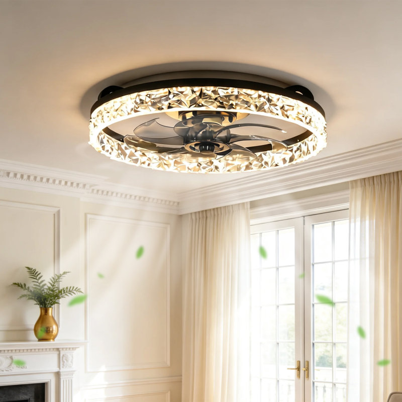 19''(W) Crystal Ceiling Fan