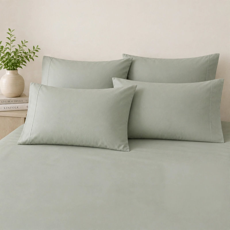 6-Piece Premium Deep Pockets Microfiber Sheet Set, California King, Light Taupe