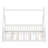 Whimsical Tent-Shaped Bed With Integrated Guardrails, Support Slats, And Doorway Design-1402230519-1402230516