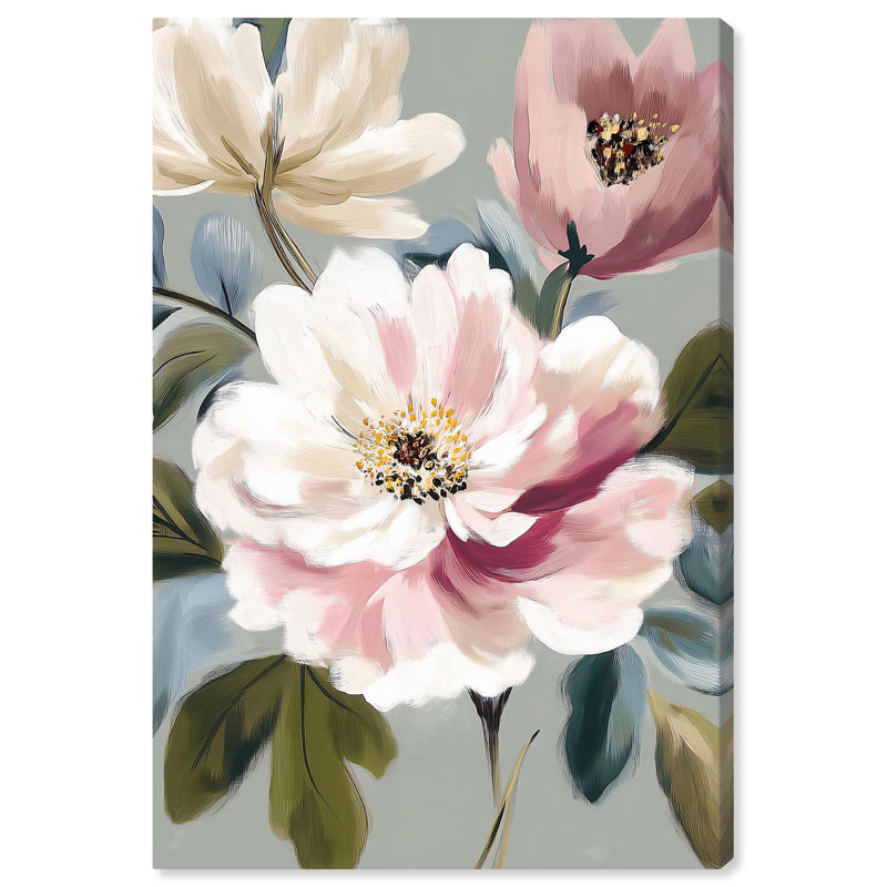 Art floral sur toile Botanical Daydream II par Art Remedy, Toile tendue, H 30 po x l 20 po