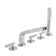Vector Triple Handle Deck Mounted Tub Only Faucet with Handshower