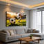 «Soccer Kick Moment», art mural sur toile, scène de sport réaliste-129189425