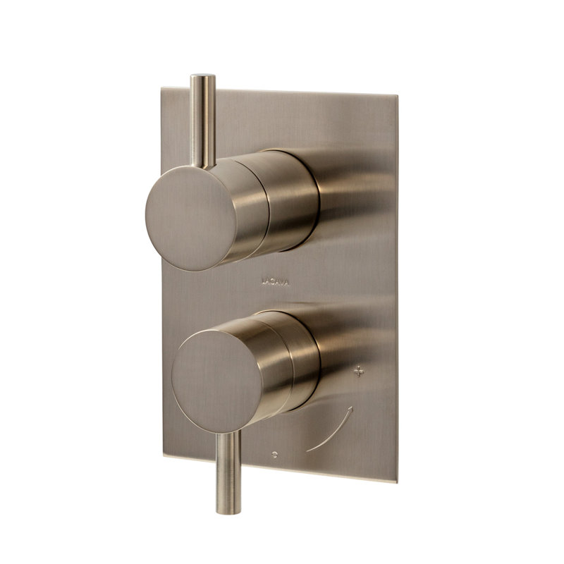 Cigno 3-Way Diverter Progressive Pressure Balancing Mixer, Brushed Nickel