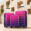 Valise extensible 3 pièces à roulettes Hardshell avec roulettes pivotantes et verrou TSA léger