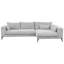 Cahoe Corner Sofa in Cord Fabric-640604651-640604652-607478798