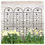 Paquet de 4 treillis de jardin en métal antirouille pour plantes grimpantes, panneau mural de soutien extérieur robuste en fer avec motif papillon