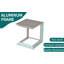 Toute la table basse d'extérieur en aluminium (seulement la table)