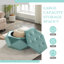 Repose-pieds en velours rembourré Elegant-1658002853