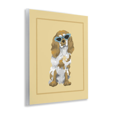 Plaque murale Coolest pour chien et lunettes de soleil, design par Sadie Harper