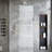 12-Inch Square Rain Shower System, High-Pressure Shower Head & Handle Set with Valve, All-Metal Trim-126439267