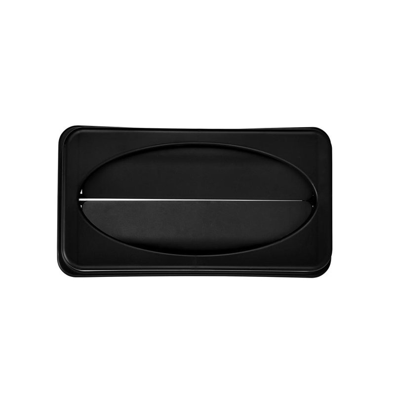 23 Gallon Drop Shot Trash Can Lid, Black
