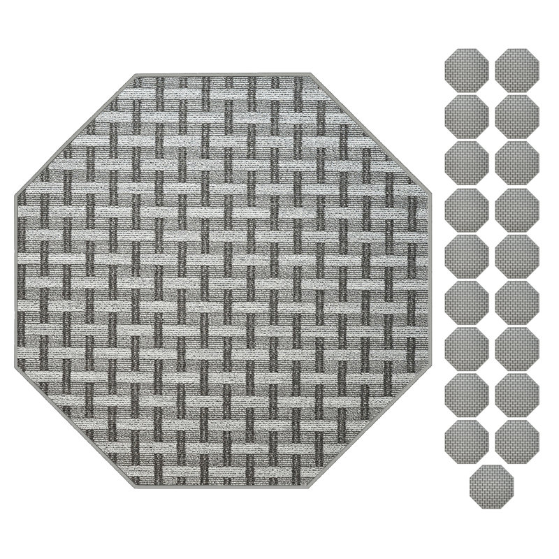 Ensemble de tapis intérieur / extérieur en polyester touffeté à la machine Bardot, Octogone 2 pi