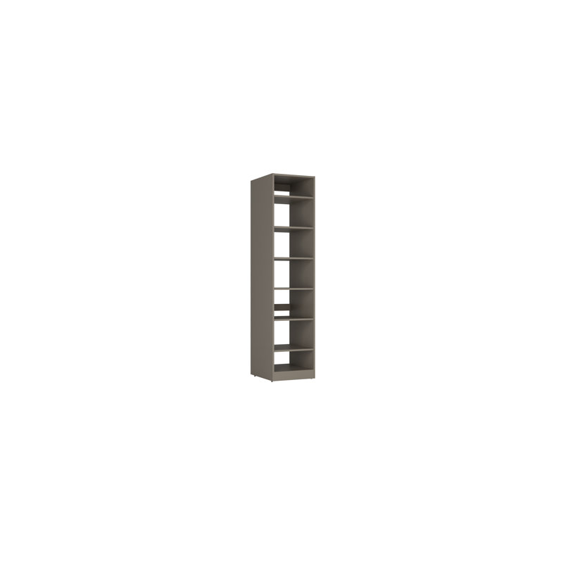 Module For A Closet System With 6 Shelves - 84"18"24" - Gray, Gray