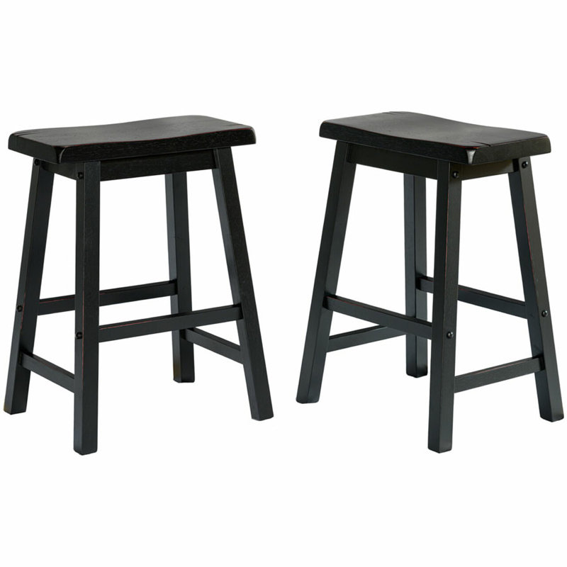 Tabouret de bar, Noir, Petit tabouret (siège d'une hauteur de 18 po)