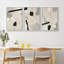 " Geometric Block Abstract Shape Illustration Modern Neutral Decor Relax Calm Chic " 3 - Pieces on Canvas-98697795-98697796