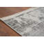 Élégant tapis gris 5 x 8 avec un motif abstrait tranquille