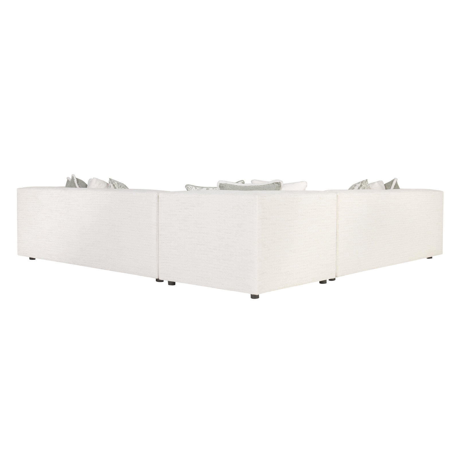 Bernhardt Bliss Fabric Sectional, 28" H x 123.5" W x 123.5" D, 5