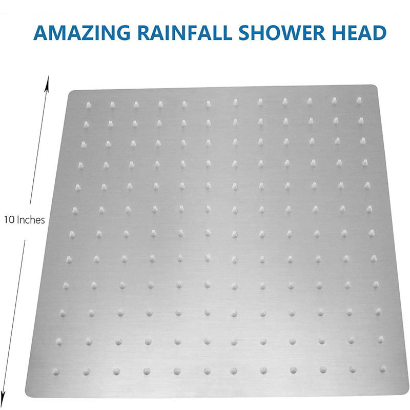Premium Wall-Mounted Rainfall & High-Pressure Shower Head