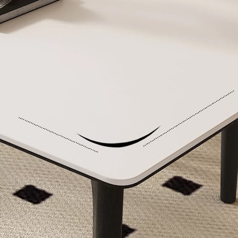 Table de salle à manger moderne et minimaliste, H 29,53 po x L 62,99 po x l 31,5 po