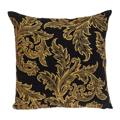 Parkland Collection Mertha Black Throw Pillow