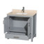 Ensemble de meuble-lavabo simple 36 po avec plateau en marbre Sheffield-1379538826-1357504618-1357504617