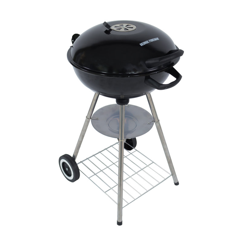 George Foreman 55cm W Kettle Charcoal Grill