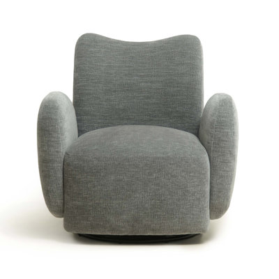 Luxury Swivel Accent Chair with Cashmere Upholstery