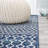 Bouvard Moroccan Vintage Geometric Navy/Cream Rug-805126444