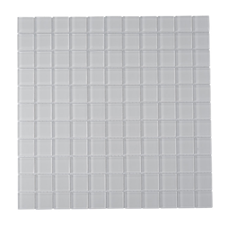 1" x 1" Polished Glass Mosaic Tile