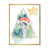 Toile avec cadre flottant or