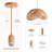 Antonion 1 - 24", 28'', 36'' Natural Brown Sculptural Rattan Hardwired Statement Pendant Light Fixture for Dining Room, Living Room, Kitchen, or Entryway in Boho, Wabi-Sabi, Japandi, and Contemporary Organic Styles-1754320442