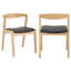 Chaise de salle à manger rembourrée avec dossier courbé 19,1 po Elara-792407187-792407191
