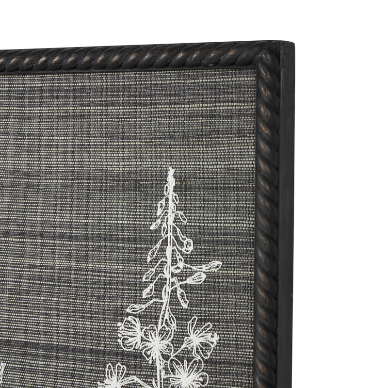 Encadré sur bois minimaliste
