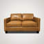 Causeuse faite à la main 100% cuir avec ressorts et coussins en mousse attachés à la main 61 po Sierra-378257313-378257324-378257326