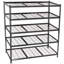 Étagère en métal robuste à 5 niveaux, l 48 po x P 24 po x H 72 po, support de rangement réglable, assemblage sans boulon, capacité de charge totale de 4 000 lb, pour le garage, le sous-sol, l'entrepôt, l'atelier, noir