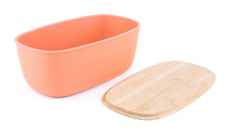 Harlan Wood Food Storage Container Set, Orange