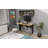 Traudel Writing Desk With Wall Shelf-364648061