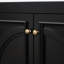 Meuble-lavabo noir de 76 cm (30 po) avec tiroir spacieux. Bois véritable et matériaux nobles, lavabo en céramique et grand meuble-lavabo, style vintage. Finition, construction et trop-plein inclus.