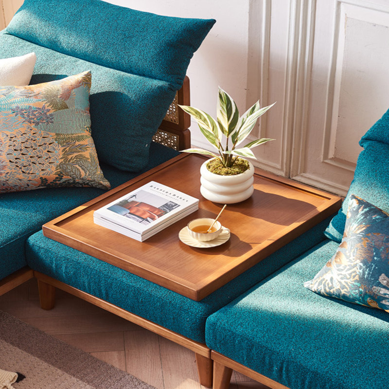 Nordic simple solid wood rest sofa set