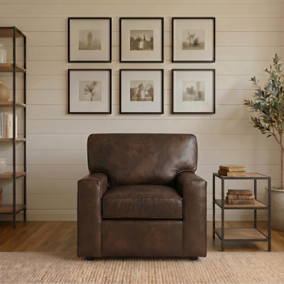 Lawson 36.5" Genuine Leather Chair