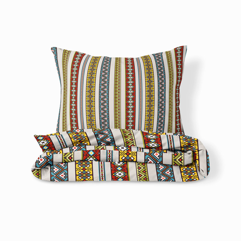 Striped Duvet Cover, King Duvet Cover + 2 King Shams