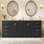 Meuble-lavabo 72 po avec lavabo en céramique (séparé), armoire de rangement en bois massif-332759614