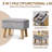Small Foot Stool Ottoman with Storage