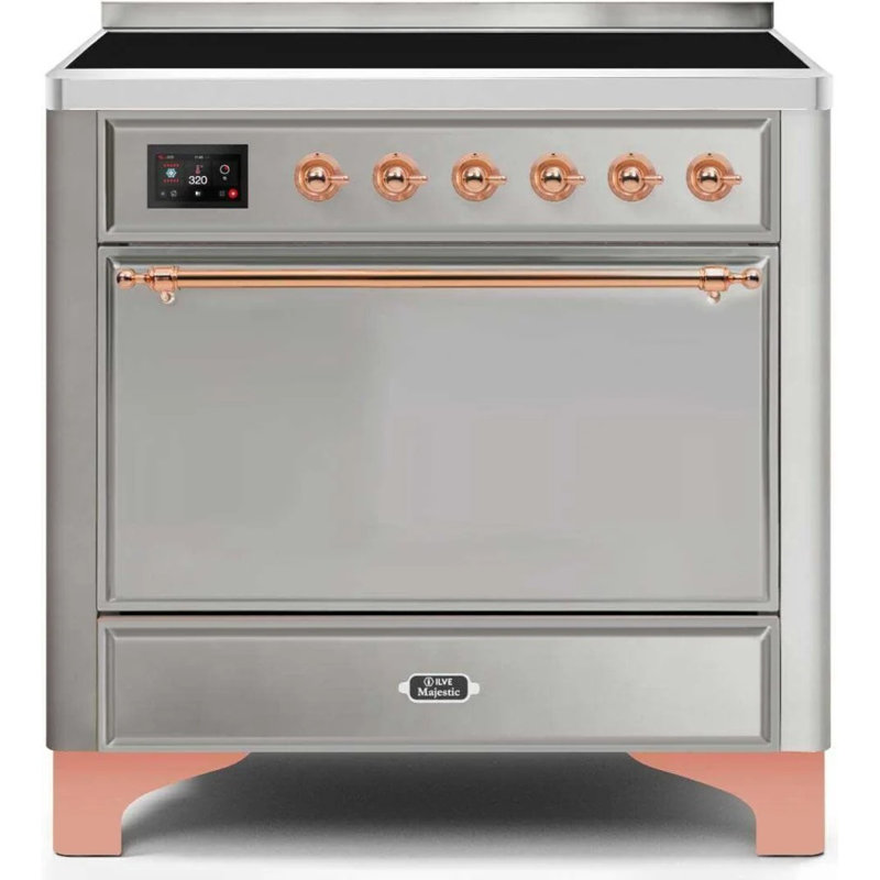 Majestic Ii 36 Inch Freestanding Induction Range, Stainless Steel/Copper