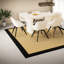 Ensemble de table de salle à manger moderne en MDF crème avec 6 chaises beiges pour la cuisine à domicile