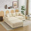 Canapé modulaire de canapé moderne, housses de coussin en velours côtelé 2 pièces, housses de canapé extensibles avec 2 coussins-112709803