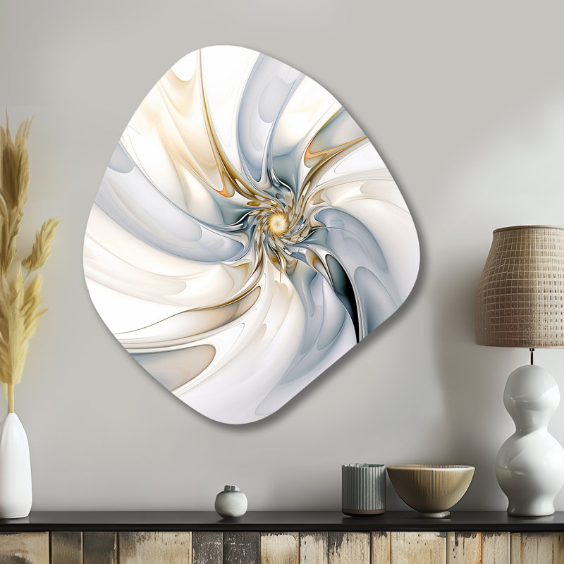 Oden - art mural asymétrique en forme de nébuleuse Fractals, H 35 po x l 31 po