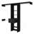 Cross Closet System, One Drawer, Three Metal Rod, Five Open Shelves-1305758474