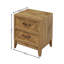Chevron 2 Drawer Bedside Table